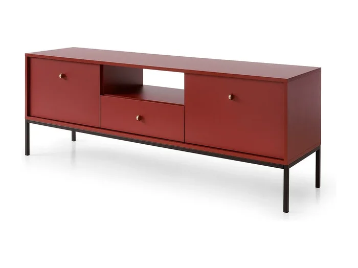 Muebles Tv MONO RTV153 2D1D 153x39x56 Rojo