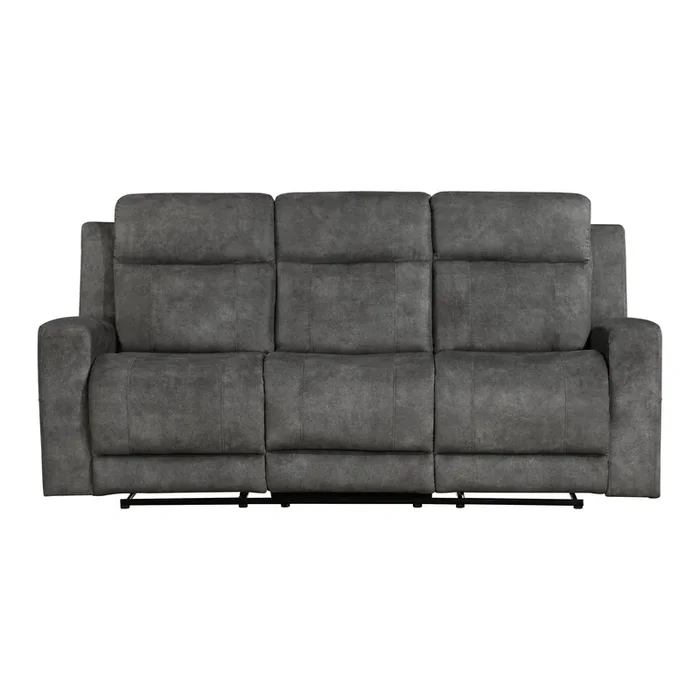 Muncie Brownish Gray Double Reclining Sofa