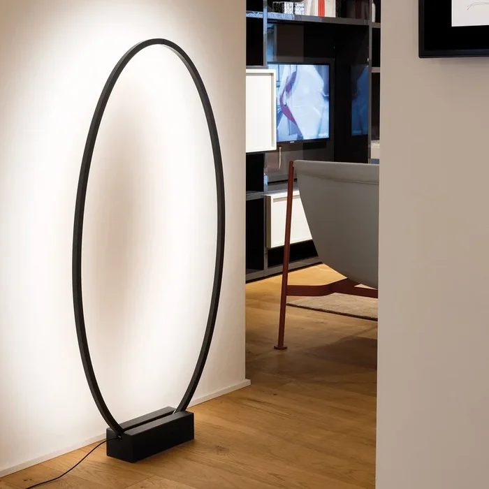 NEMO Ellisse lámpara de pie LED 2.700K negro