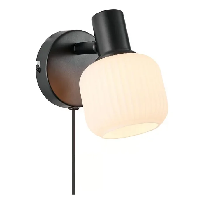 Nordlux – Foco de pared MILFORD 1xE14/10W/230V negro