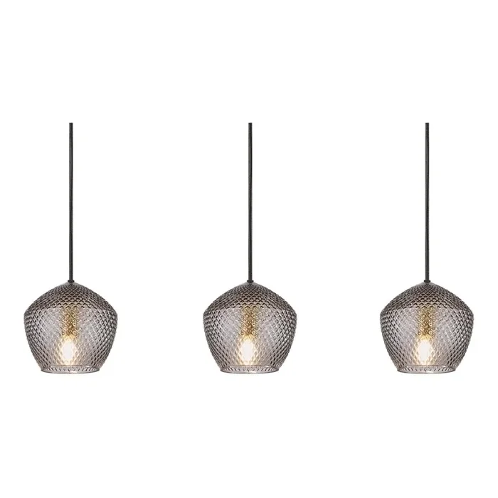Nordlux – Lámpara colgante ORBIFORM 3xE14/25W/230V negro/gris