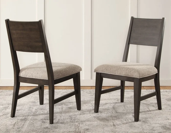 Norvell Dark Espresso Side Chair, Set of 2