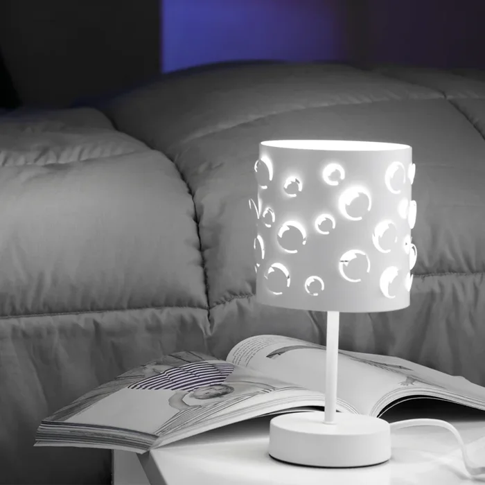 ONLI – Lámpara de mesa BOLLICINE 1xE14/6W/230V blanca