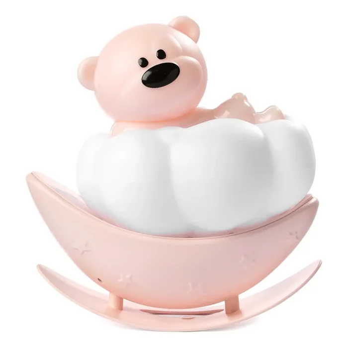 ONLI – Luz nocturna recargable LED para niños NUVOLINA LED/2,5W/5V 300 mAh oso/rosa