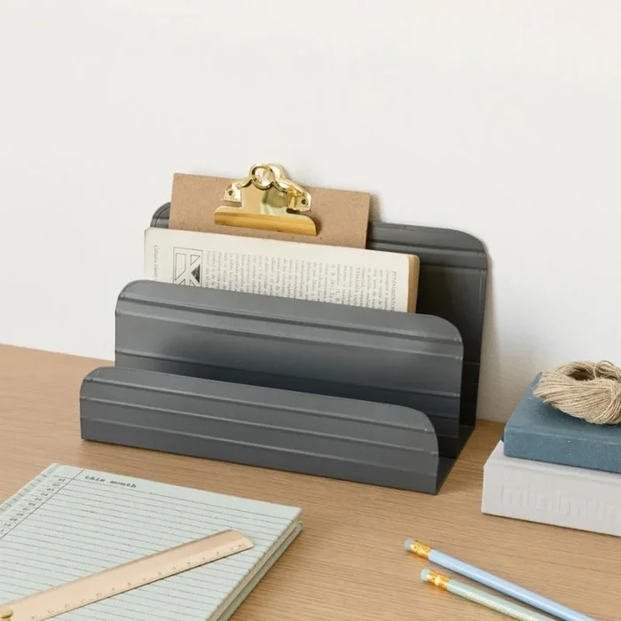 Organizador cartas gris Iron Gris – Kenay Home