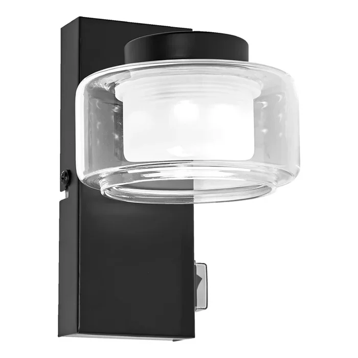 Osram – Aplique de pared para baño ORBIS FLAME LED/5,5W/230V 3000/4000K IP44 negro
