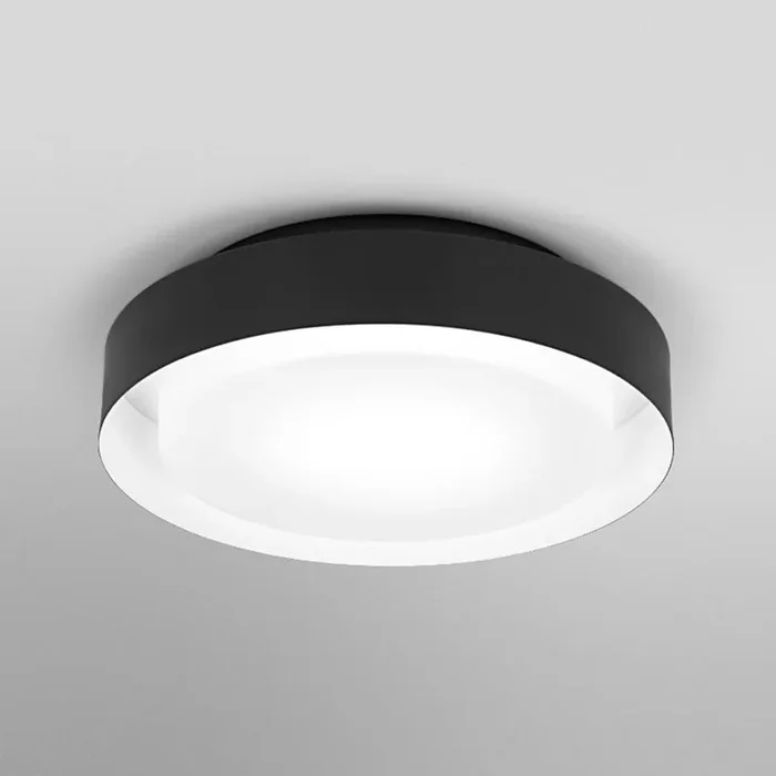 Osram – Lámpara de techo ORBIS MADRID 2xE27/10W/230V, diámetro 29 cm, negro