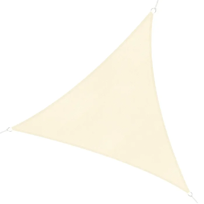 Outsunny – Toldo Vela Triangulo, Tamaño 5x5x5m, Color Crema