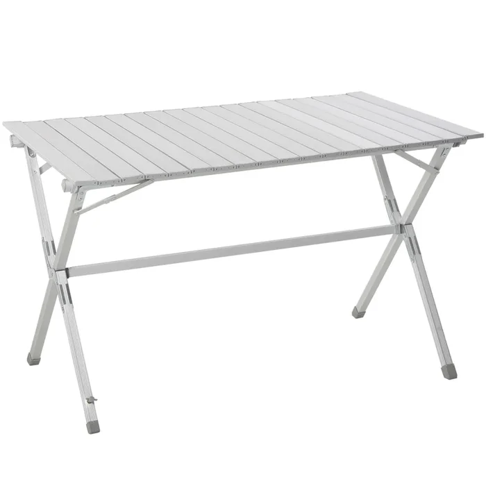 Outsunny Mesa Plegable Camping de Picnic 111,5x70x69cm Mesa Aluminio + Bolsa Transporte