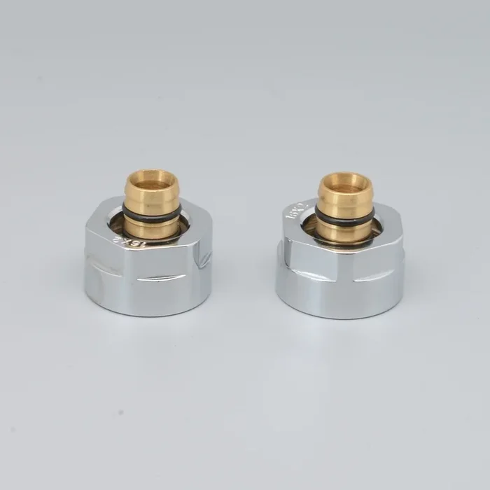 P.M.H. M16B2002 – Racor de compresión para válvula VISION/INTER, cromado brillante, para Alupex 16 mm