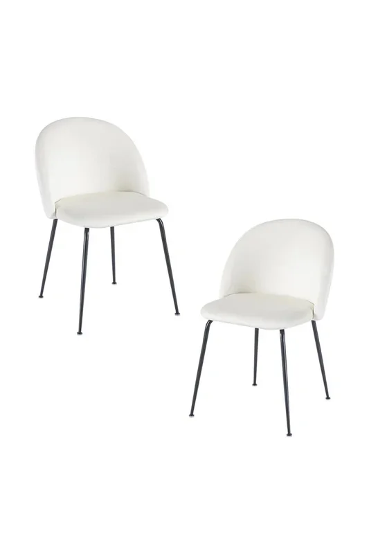 Pack 2 Sillas Black Dalnia Terciopelo – Beige