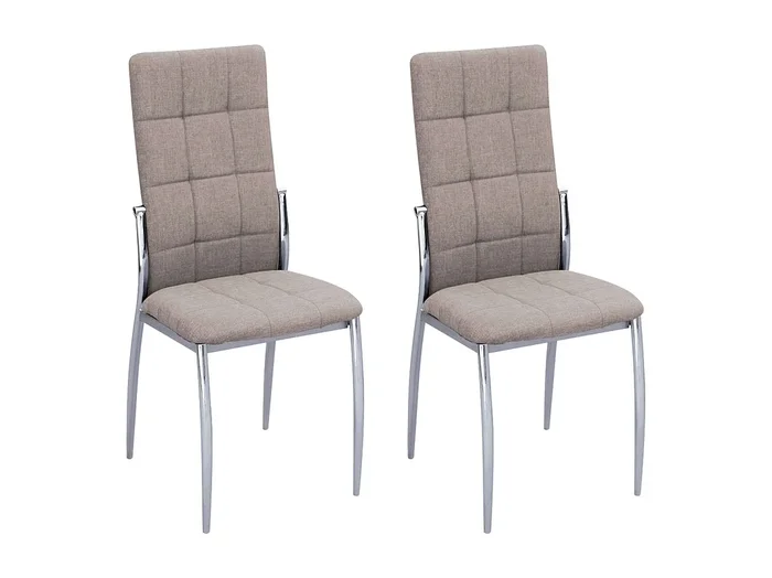Pack 2 Sillas Comedor Jana Estilo Moderno Marrón