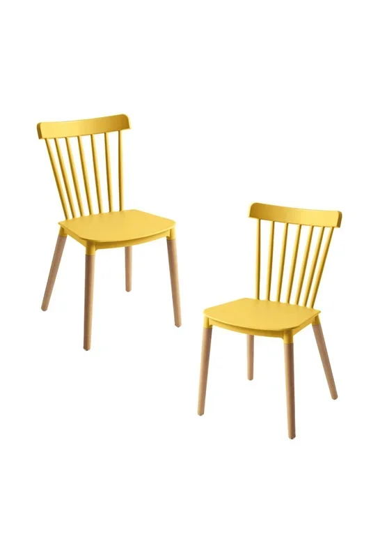 Pack 2 Sillas Leka – Amarillo