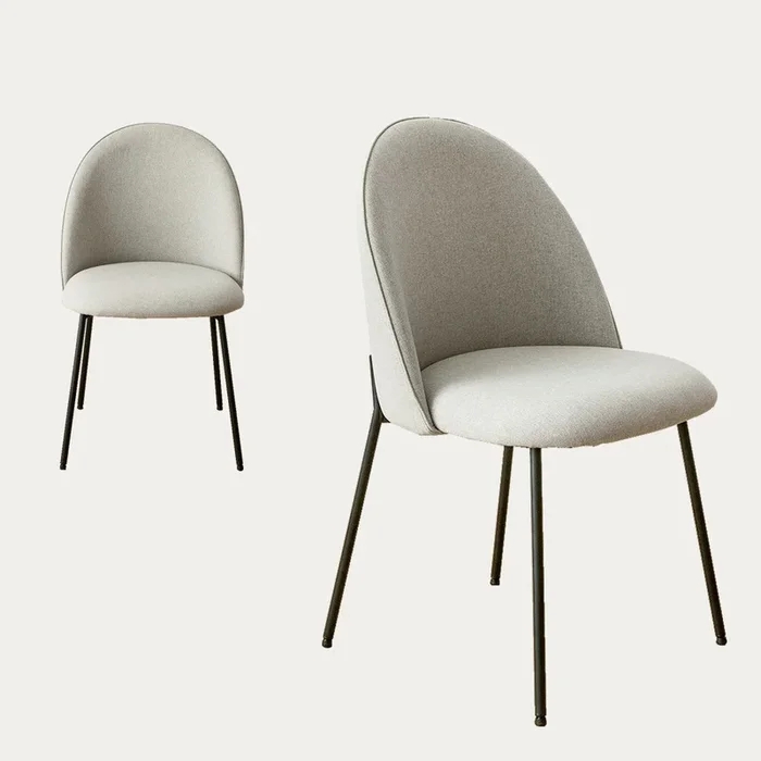 Pack 2 sillas tapizadas gris Tall Gris – Kenay Home