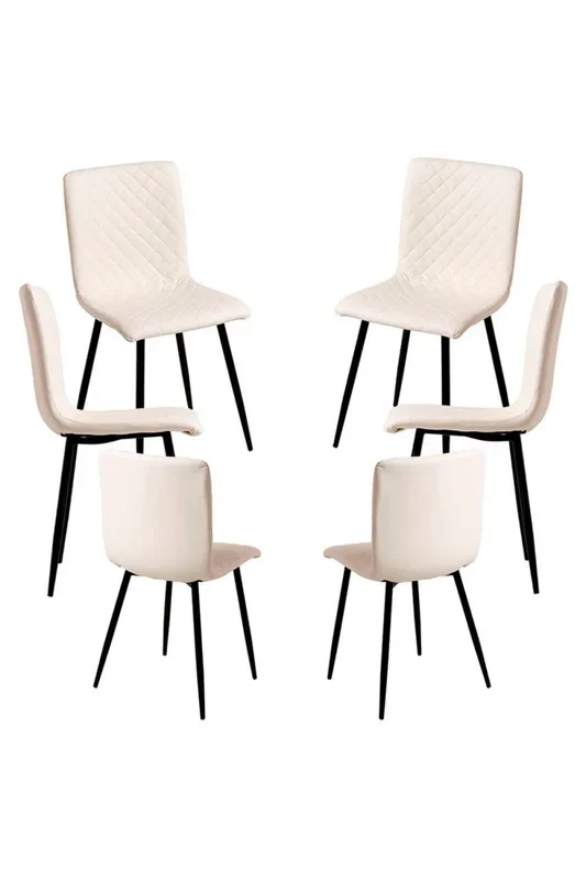 Pack 6 Sillas Rom Polipiel – Blanco