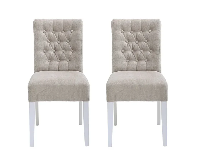 Pack de 2 sillas de comedor ALISSA color beige