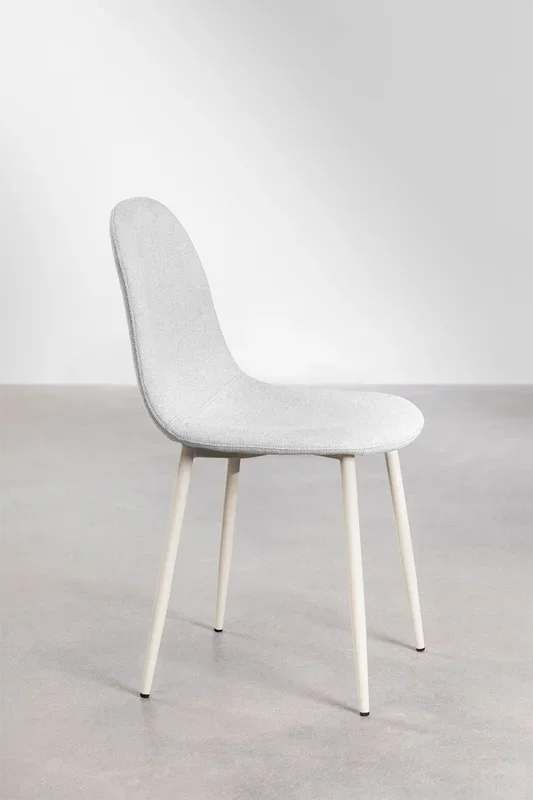 Pack de 2 Sillas de Comedor Glamm Deluxe Tela Blanco Roto – SKLUM