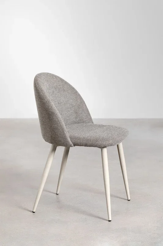 Pack de 2 Sillas de Comedor Kana Deluxe Tela Marrón Arena – SKLUM