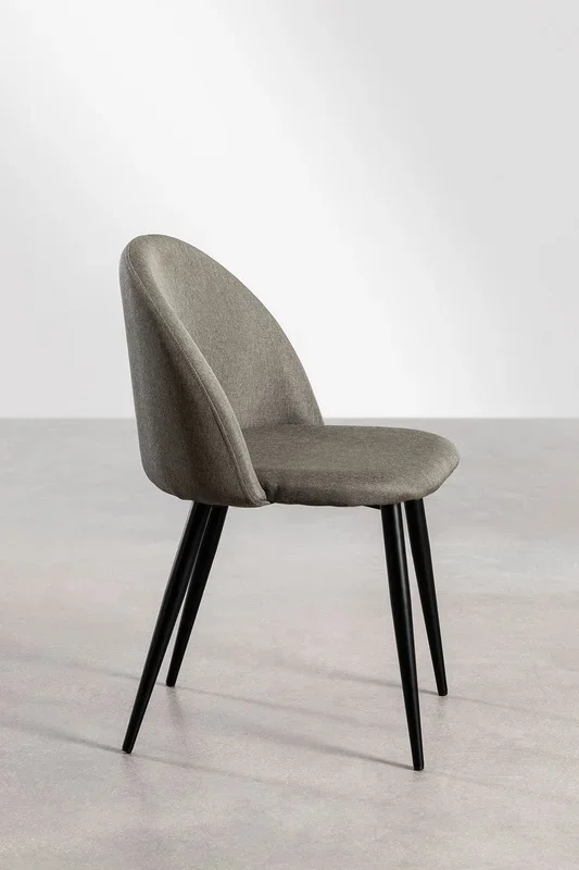 Pack de 2 Sillas de Comedor Kana Lino Gris Topo – SKLUM