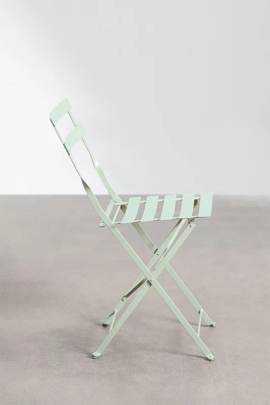 Pack de 2 Sillas de Comedor Plegable Sergey Mousse Celadón – SKLUM