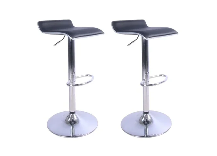 Pack de 2 taburetes ajustables KENY negro