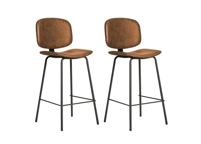 Pack de 2 taburetes altos DECO marrón