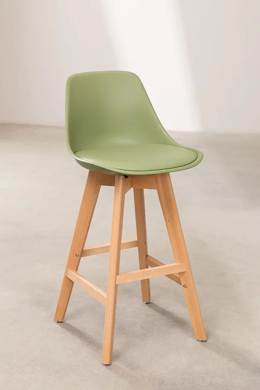 Pack de 2 Taburetes Altos Nordic Edition ↑65 cm Verde Army Claro – SKLUM