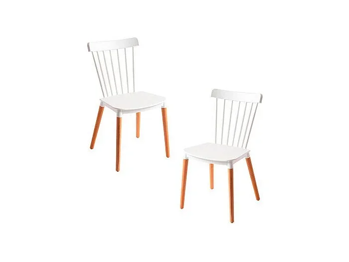 Packs Sillas Comedor – Pack 2 Sillas Leka – Blanco