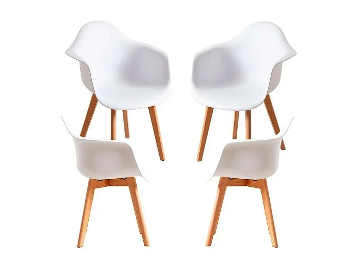 Packs Sillas Comedor – Pack 4 Sillas Belu – Blanco
