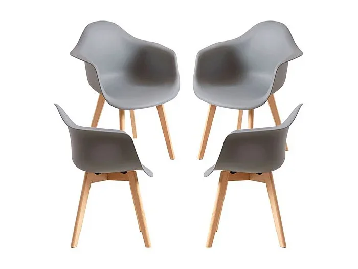Packs Sillas Comedor – Pack 4 Sillas Belu – Gris oscuro