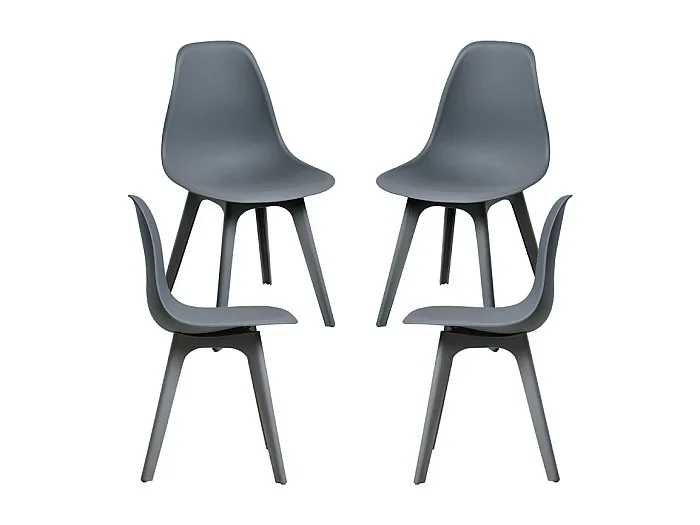 Packs Sillas Comedor – Pack 4 Sillas Kelen Suprym – Gris oscuro
