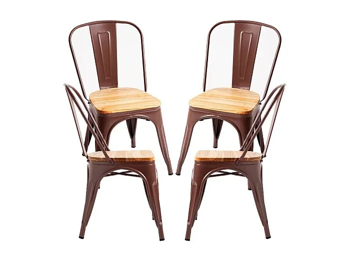 Packs Sillas Comedor – Pack 4 Sillas Torix Madera Natural – Marrón