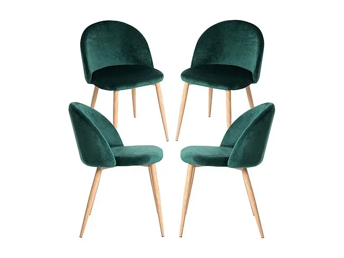 Packs Sillas Comedor – Pack 4 Sillas Vint Terciopelo – Verde