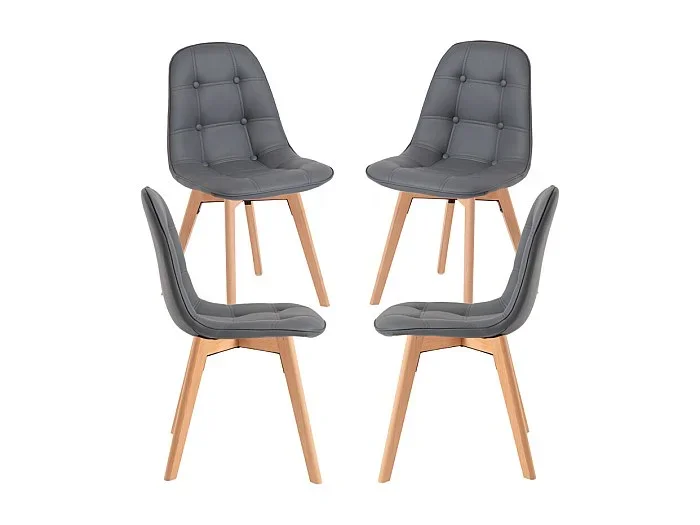 Packs Sillas Comedor – Pack 4 Sillas Vorak – Gris oscuro