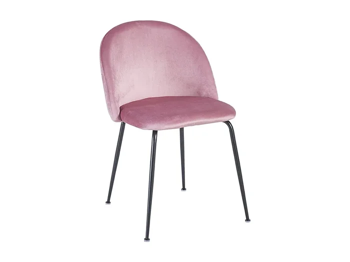 Packs Sillas Comedor – Pack 6 Sillas Black Dalnia Terciopelo – Rosa