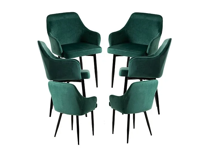 Packs Sillas Comedor – Pack 6 Sillas Puan Terciopelo – Verde