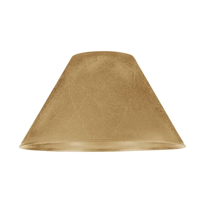 Pantalla de recambio para lámpara de mesa E14 21×11 cm dorado