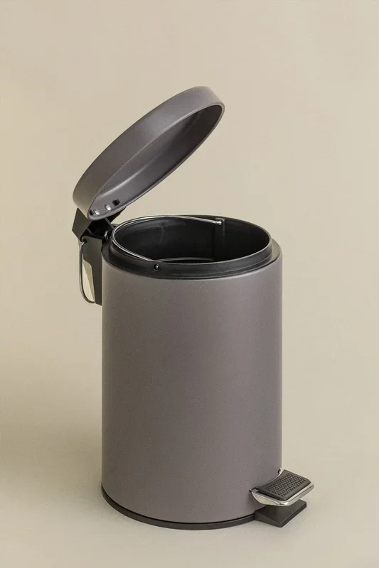 Papelera pedal 3L Eiden Gris Topo – SKLUM