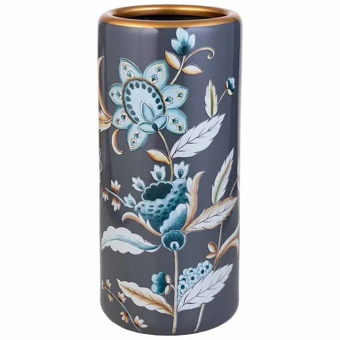Paraguero de ceramica negro D22x45