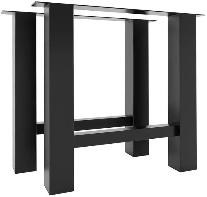Patas para mesa Harry cuadradas Metal Negro 80X10X75 cm