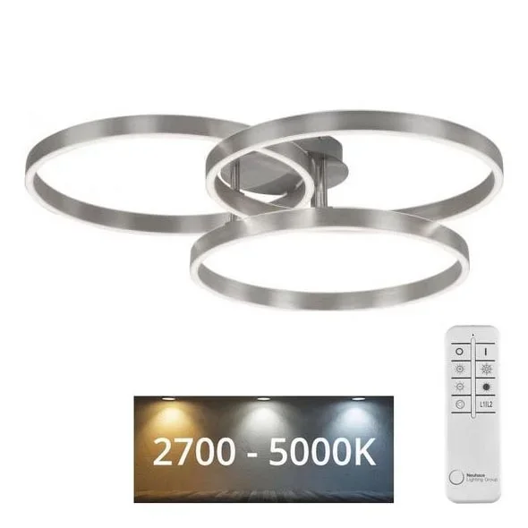 Paul Neuhaus 6233-55 – Plafón LED regulable PAAN LED/45,5W/230V 2700-5000K + control remoto