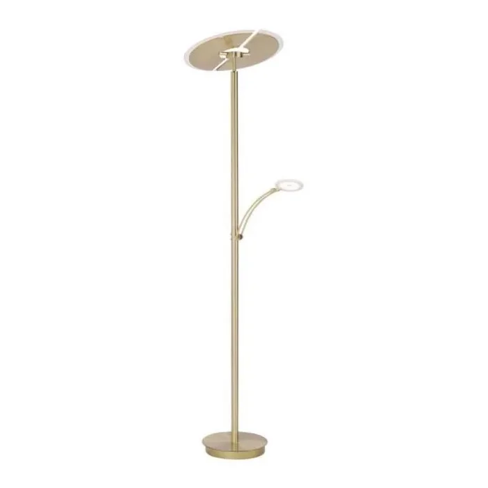 Paul Neuhaus 673-60 – Lámpara de pie LED regulable ARTUR 2xLED/21W/230V+1xLED/6W dorado