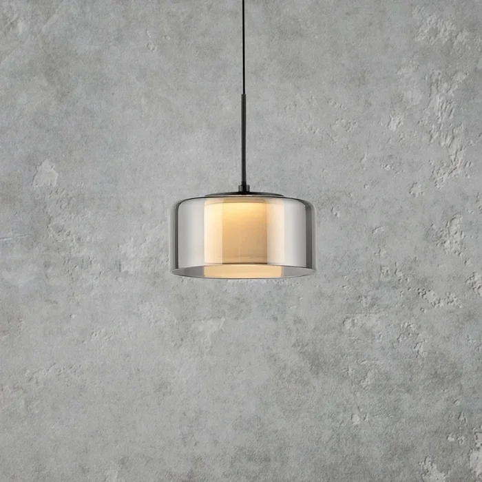 Paul Neuhaus lámpara colgante LED Rika, Ø 15 cm, cristal, atenuable