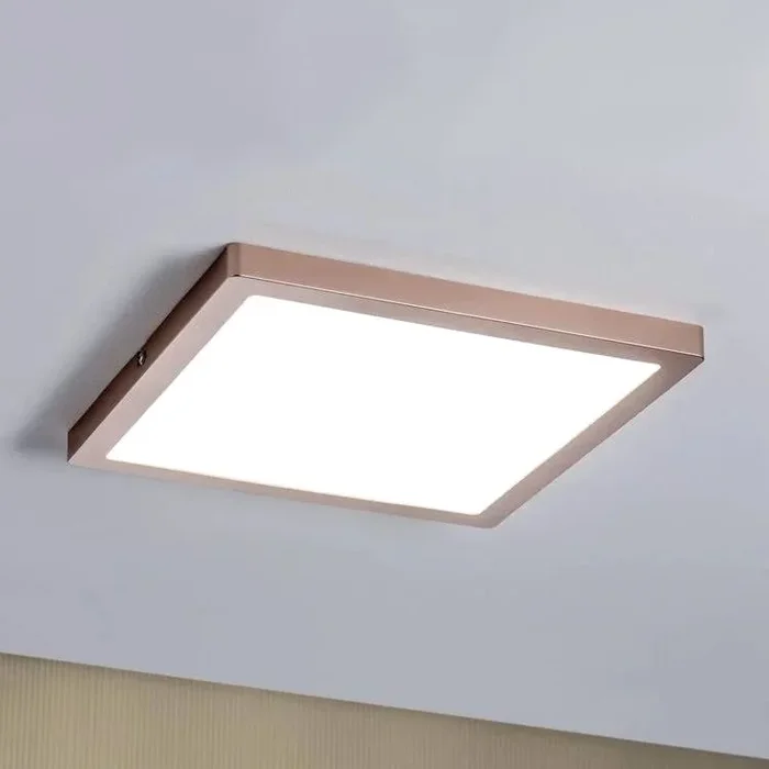 Paulmann 70941 – LED/20W Panel de techo ATRIA 230V 4000K 30×30 cm dorado rosa