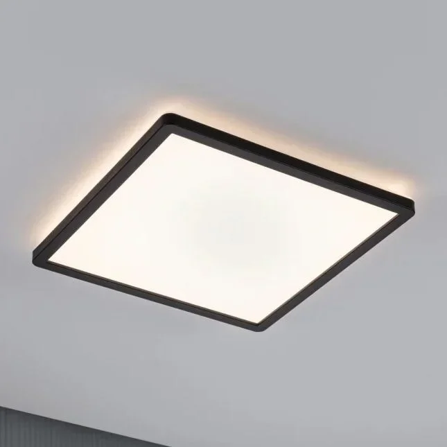 Paulmann 71001 – LED/16W Panel de techo ATRIA 230V 3000K 29,3×29,3 cm negro