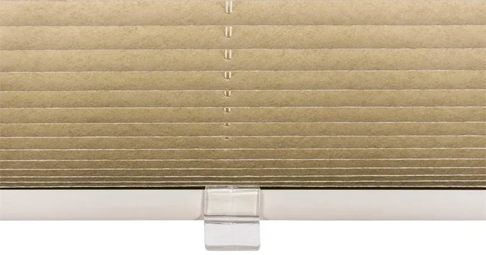 Persianas plisadas de montaje fácil sin taladrar & versátiles para su hogar Tela Crema 2X80X150 cm