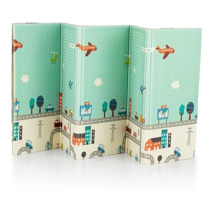 PETITE&MARS – Alfombra de juego plegable CAMPY ELEPHANT&CITY