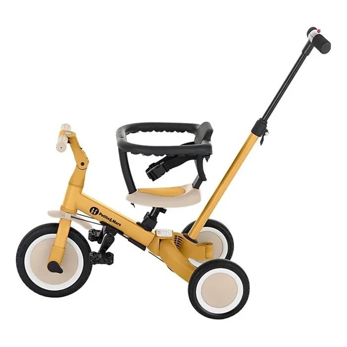 PETITE&MARS – Triciclo infantil 5en1 TURBO Intense Ochre