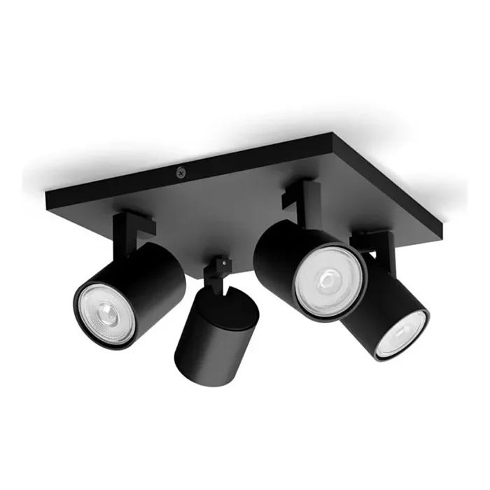 Philips – Foco 4xGU10/20W/230V negro