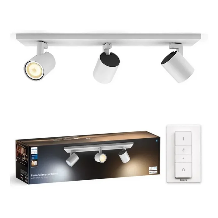 Philips – Foco LED regulable Hue RUNNER 3xGU10/4,2W/230V 2200-6500K + control remoto blanco
